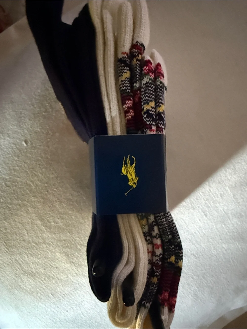 Polo by Ralph Lauren Navy Girls' Bear Ankle Socks - 3 Pack